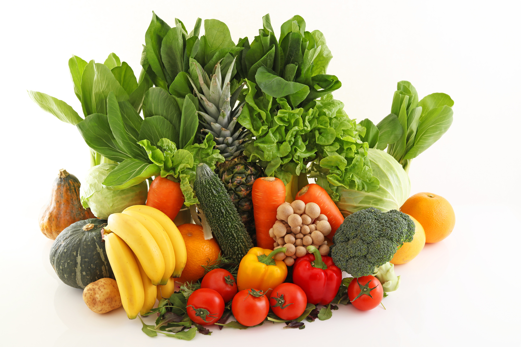 Fresh fruits and vegetables